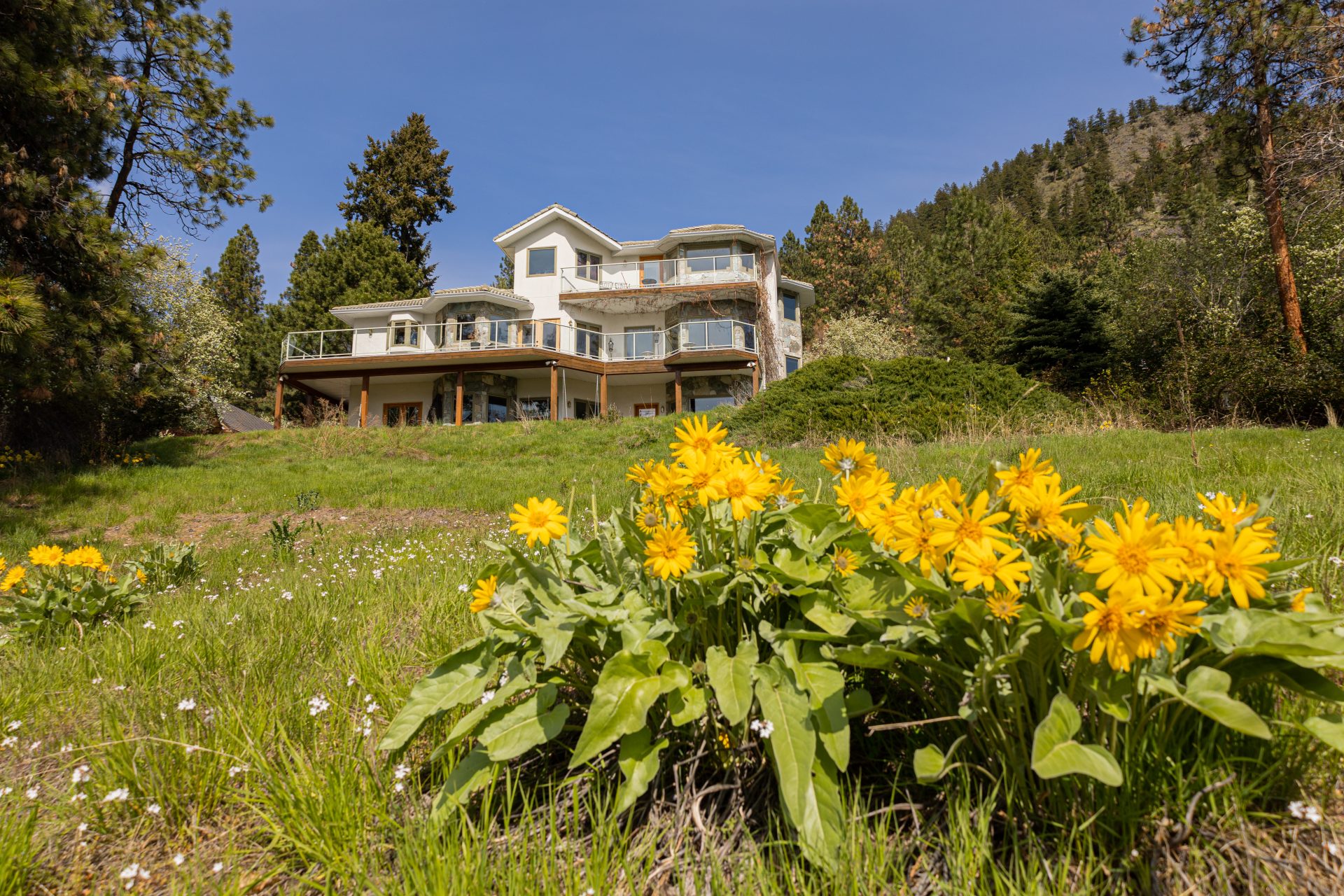 Outdoor view of the bed and breakfast